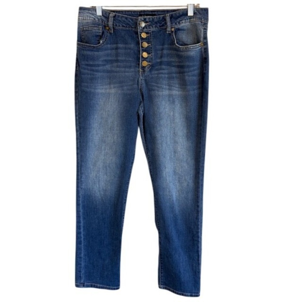 D. Jeans Women's Five Button Fly High Rise Stretch Ankle Jeans Size‎ 14